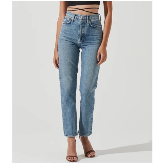Abercrombie & Fitch Denim - Abercrombie & Fitch The '90s Straight Ultra High Rise Jean Medium Wash 26